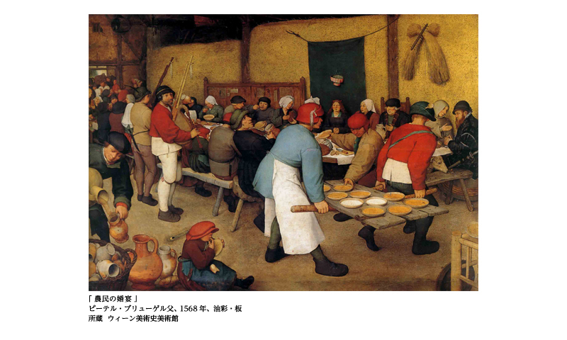 ブリューゲル　農民の婚姻